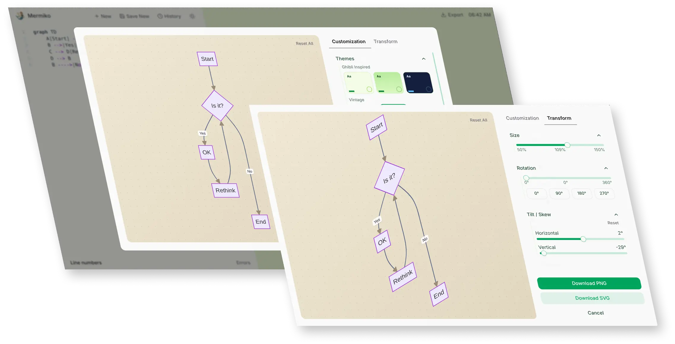 Example of a high-quality diagram export